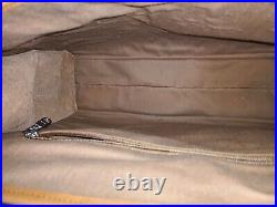 Leather Tote Briefcase Laptop Bag Satchel Turnlock Shoulderbag