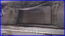 Levenger Black Nylon Leather Trim 17 Tote Bag Messenger Travel Laptop Crossbody