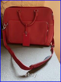 Levenger Red Laptop Bag/Briefcase