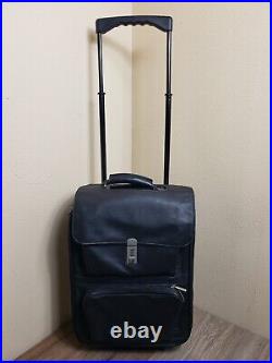 Lodis For El Portal Leather Rolling Laptop Briefcase Carry On Luggage 17 X 13