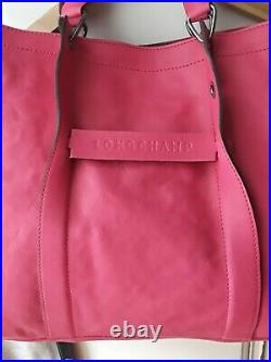 Longchamp 3D Tote Bag In pink, laptop, large, 15 x 11.5x 5.5