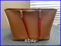 Longchamp Leather Made in France Large Tote Laptop Bag