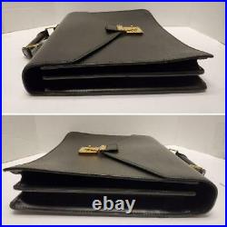 Louis Vuitton Briefcase Laptop Business Bag Ambassador Black Epi Leather EXC