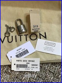 Louis Vuitton Porte Documents Bon Voyage Travel/Messenger Briefcase Bag M53361