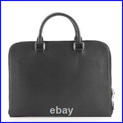 Louis Vuitton Porte-Documents Slim Laptop Bag Taiga Leather PM Black