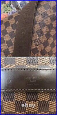 Louis Vuitton Shelton GM Messenger? Laptop Crossbody Bag Damier Ebene Dust Bag