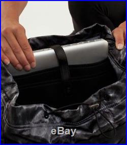 Lululemon Best Practice Yoga Pack Blazer Print Backpack Bag with Laptop Sleeve