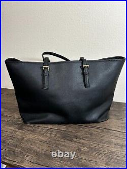 MICHAEL KORS Jet Set Travel Tote Laptop Saffiano Leather Black 2601