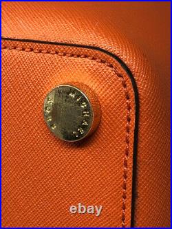 MICHAEL KORS Orange Sady Laptop Bag Saffiano Leather Purse