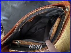 MULBERRY Brown Thick Leather Crossbody Satchel Shoulder Laptop Bag Handbag