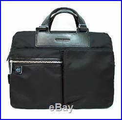 Man Woman Briefcase PIQUADRO CELION black laptop coach bag new CA3355CE/N DE