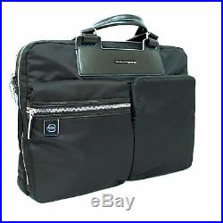 Man Woman Briefcase PIQUADRO CELION black laptop coach bag new CA3355CE/N DE