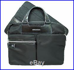 Man Woman Briefcase PIQUADRO CELION black laptop coach bag new CA3355CE/N EUPG