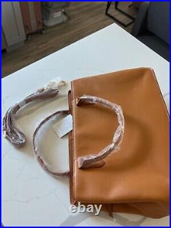 Mark & Graham Camel Caroline Leather Handbag, NEW with Tag, Laptop Bag/Office Bag