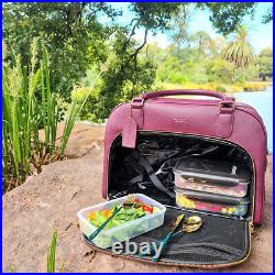 Mealami Meal Prep Handbag (Berry) Management Laptop Bag Travel Gym