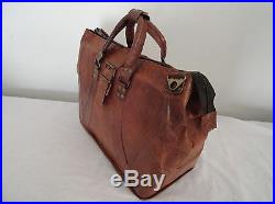 Men Women Vintage Leather Tote Satchel Briefcase Laptop Messenger Shoulder Bag