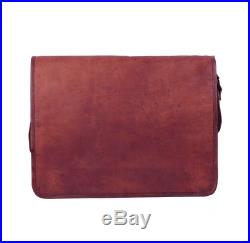 Men's Women Genuine Leather Handbag Briefcase Laptop Shoulder Bag Messenger Bag