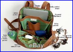 Metallic Gold Leather Backpack, Travel Bag, Laptop Bag, Womens Work Bag