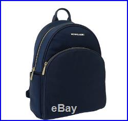 Michael Kors Abbey Nylon Large Backpack Laptop Bookpack Bag 35T7GAYB3C Navy NWT