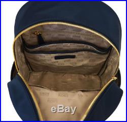 Michael Kors Abbey Nylon Large Backpack Laptop Bookpack Bag 35T7GAYB3C Navy NWT