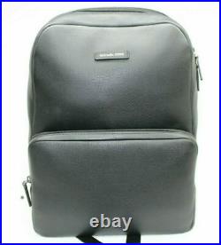 Michael Kors Bryant Men Women's Black Leather Laptop Backpack Large $398