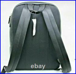 Michael Kors Bryant Men Women's Black Leather Laptop Backpack Large $398