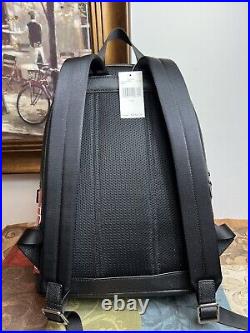 Michael Kors Cooper Large Signature PVC Graphic Logo Backpack Book bag Flame NEW