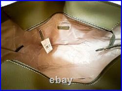 Michael Kors Gilly Large Drawstring Travel Laptop Tote Shoulder Bag Olive