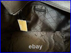 Michael Kors Gilly Lg Drawstring Laptop Tote Bag Center Stripe Mk Black Multi