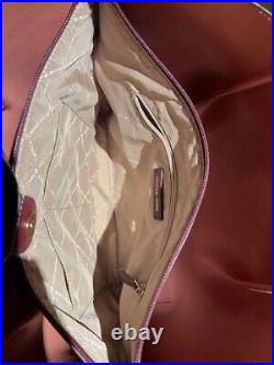 Michael Kors Jet Set Burgundy Laptop Tote Bag Purse
