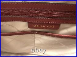 Michael Kors Jet Set Medium Saffiano Leather Top Zip Tote Bag Luggage Laptop