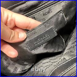 Michael Kors Jet Set Tote Bag in Black Leather Laptop Large Shoulder Bag