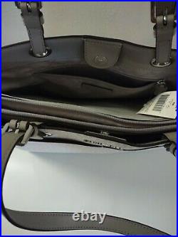 Michael Kors Jet Set Travel Large Commuter Signature Women Tote Bag Bright White