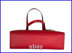 Michael Kors Jet Set Travel Large Shoulder Laptop Tote Bag + Wallet Bright Red