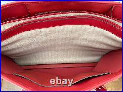 Michael Kors LARGE Jet Set Red Saffiano Leather Tote Shoulder Bag