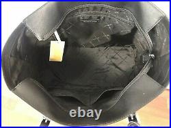 Michael Kors Large Tote Black MK Signature Laptop Bag Handbag Purse Shoulder