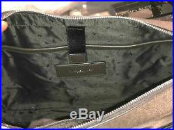 Michael Kors Men Business Briefcase Shoulder Crossbody Laptop Bag PVC Leather MK