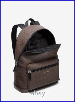 Michael Kors Mens Cooper Large Signature PVC Graphic Logo Backpack Book bag NWT