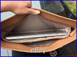 Michael Kors PVC Sady Vanilla Large Weekender Travel Tote Bag Laptop $438