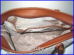 Michael Kors Sady Large Multifunction Leather Laptop Tote Handbag Vanilla New