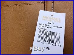 Michael Kors Sady Large Multifunctional Top Zip tote Luggage Brown Laptop Bag