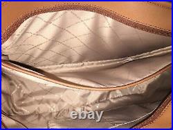 Michael Kors Sady Large Multifunctional Tote Bag Brown Leather Laptop Sleeve