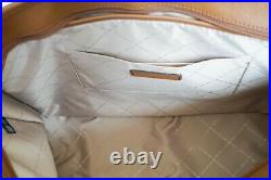 Michael Kors Sady Lg Multifunction Saffino Leather Laptop Tote Bag Brown Luggage