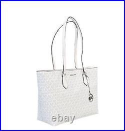 Michael Kors Sheila Large Laptop Multifunction Tote Shoulder Bag Mk Optic White