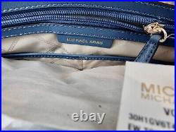 Michael Kors Voyager Dark Chambray Saffiano Leather /Gold Laptop BagBNWT