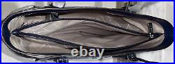 Michael Kors Voyager Large Ew Tote Shoulder Bag Laptop Mk Blue Navy Off White