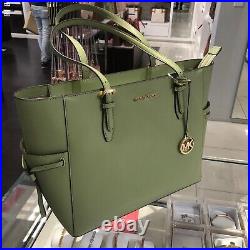 Michael Kors Women Gilly Shoulder Tote Laptop Handbag Bag + Double Zip Wallet MK