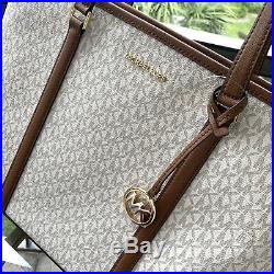 Michael Kors Women Large PVC Leather Shoulder Tote Bag Handbag MK Purse + Wallet