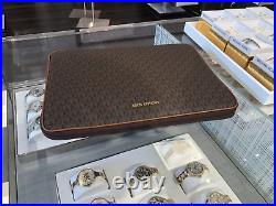 Michael Kors Womens Large Fashion Laptop Computer Case Cover Bag Brown MK