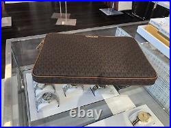 Michael Kors Womens Large Fashion Laptop Computer Case Cover Bag Brown MK